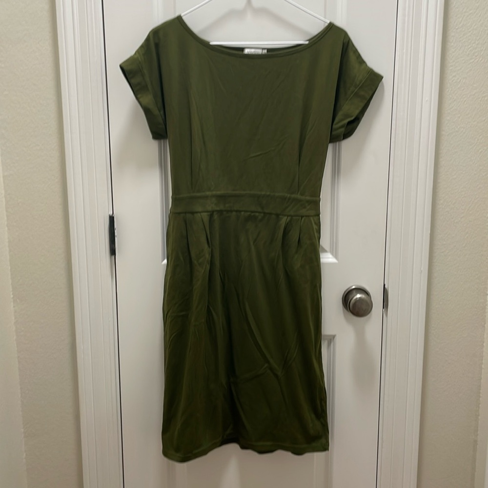 Olive Green knit dress